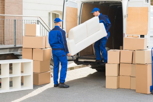 Commercial moving team planning an office relocation in Marylebone