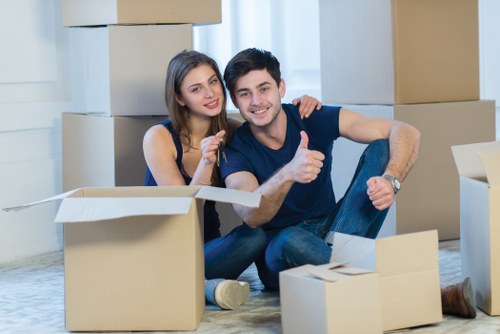 Commercial moving truck service for offices near Marylebone