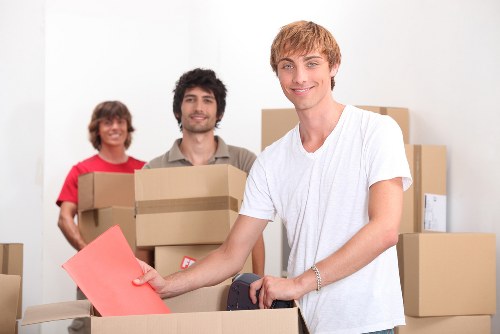 Preparing furniture for pick-up in a Marylebone apartment